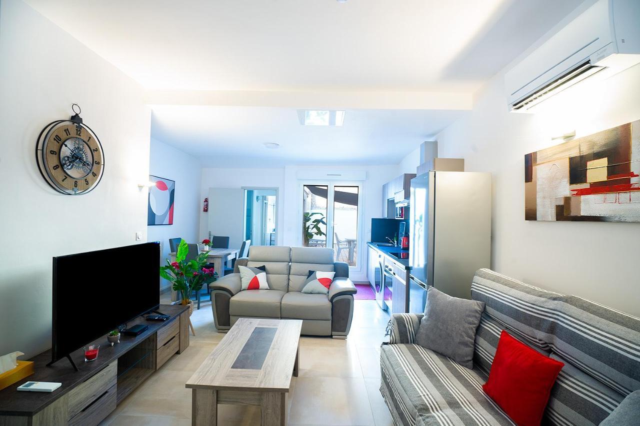 Superbe Appartement A 2 Pas Des Halles, Climatise, Terrasse, Garage Narbonne Ngoại thất bức ảnh